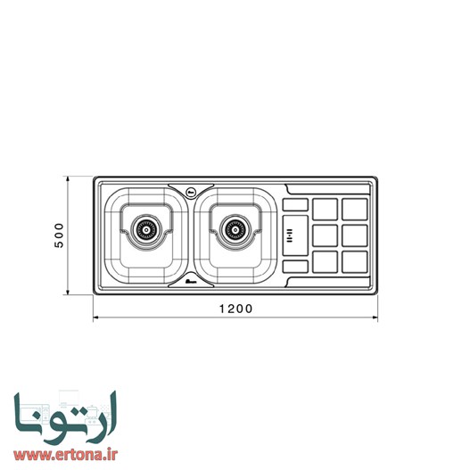 سینک توکار بیمکث مدل 920